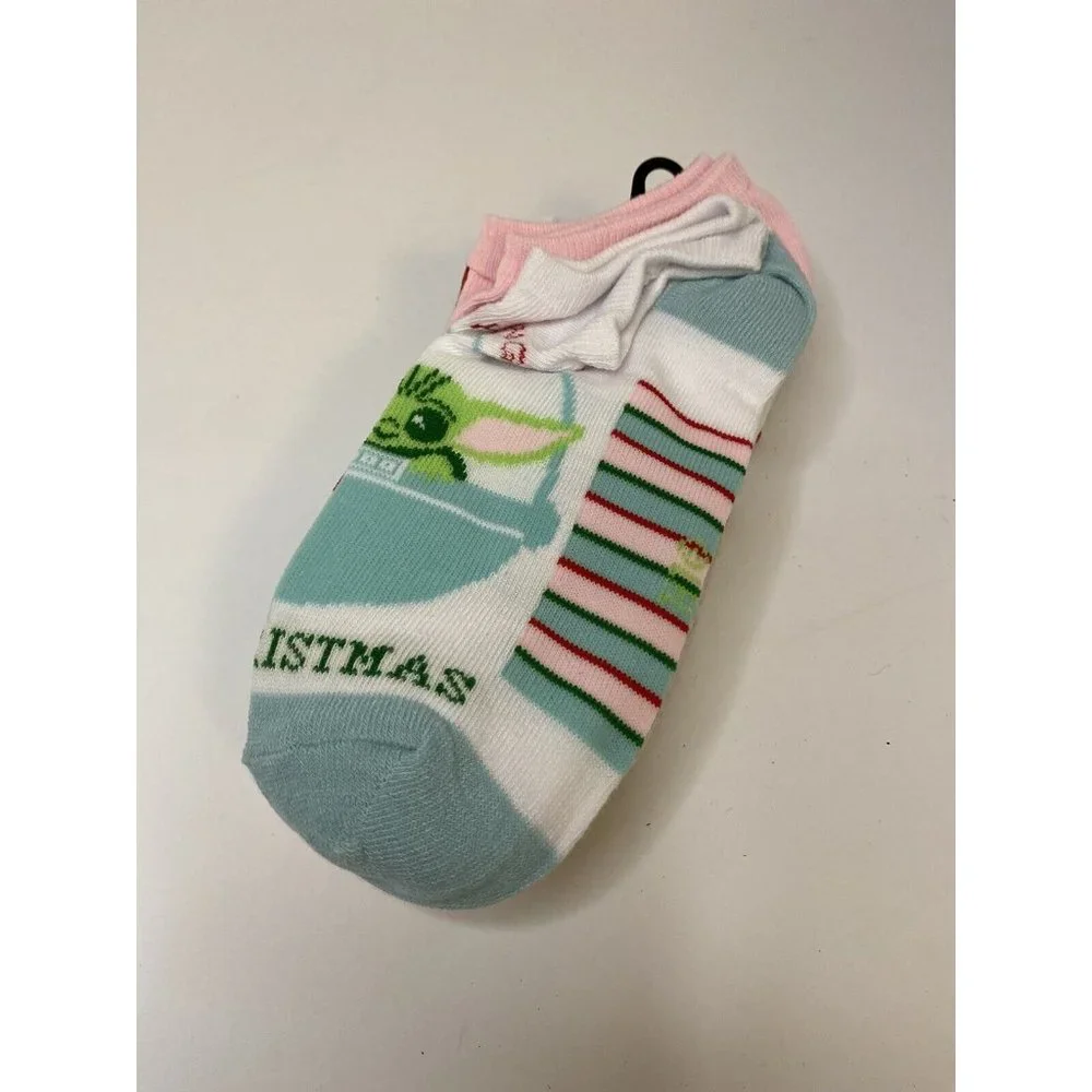 Disney Star Wars Mandalorian Women's  No Show Socks ‎ Size 4-10  NEW 6 Pack